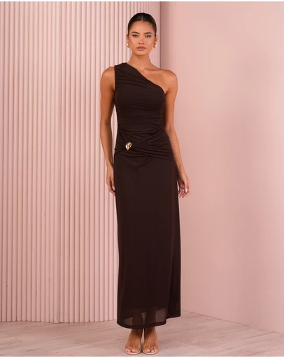 Azzurielle - Cheryll One Shoulder Maxi Dress