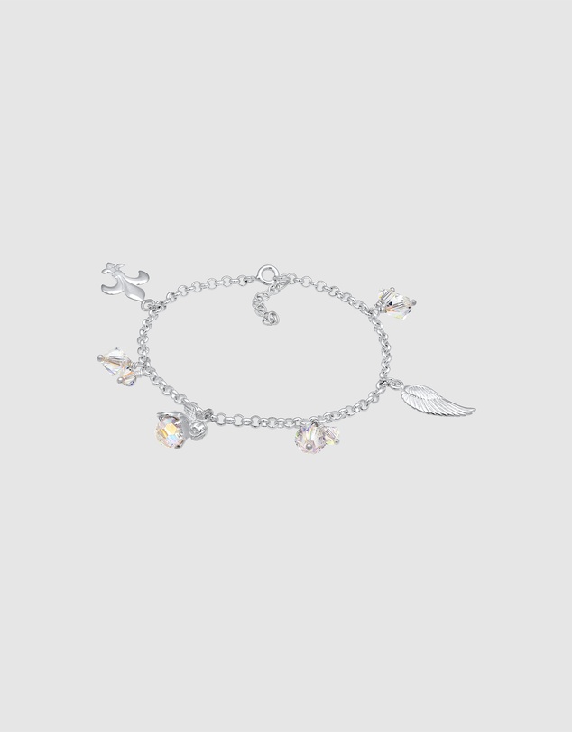 Elli Jewelry - Bracelet with Stones Wing Crystals 925 Sterling Silver