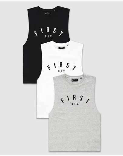 First Division - 3-Pack Core Logo Tank