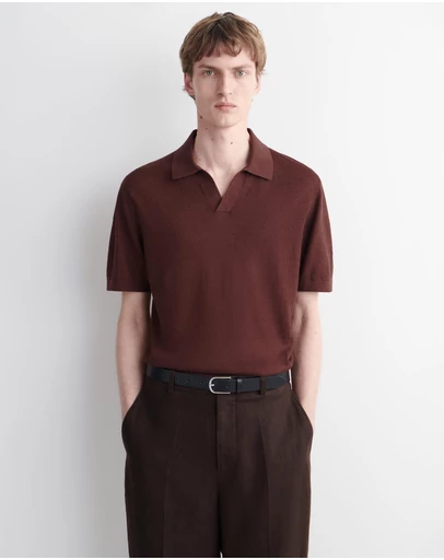 COS - Knitted Linen Polo Shirt