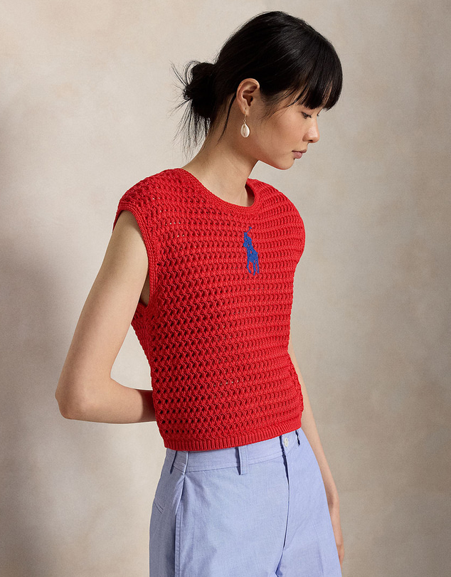 Polo Ralph Lauren - Big Pony Crocheted Cotton Sweater