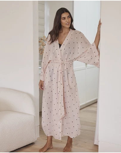 Papinelle - Hearts Maxi Kimono Robe