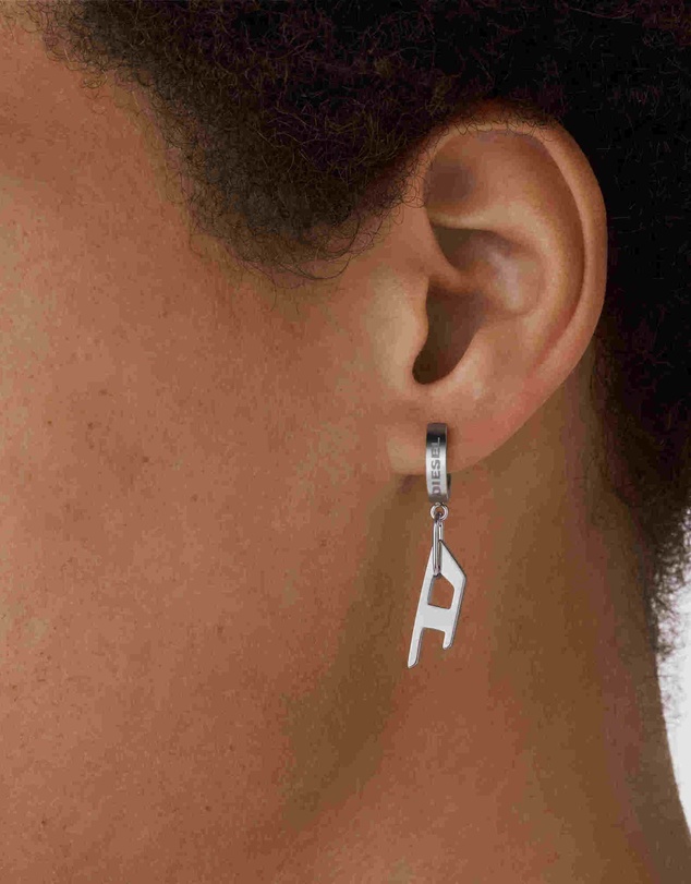 Diesel - Steel Silver-Tone Earring