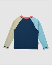 Crywolf - LONG SLEEVE RASH VEST Ocean Colourblock