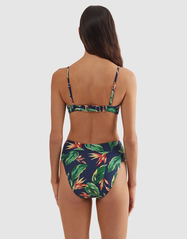 Polo Ralph Lauren - Tropical Print High Leg High Waist Bikini Bottom