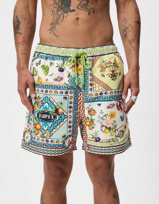 Camilla - Mid Length Boardshort With Elastic Waist