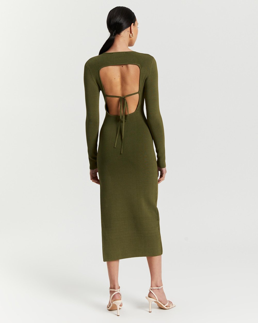 Lyon Long Sleeve Backless Midi Dress by Shona Joy Online | IetpShops |  Australia