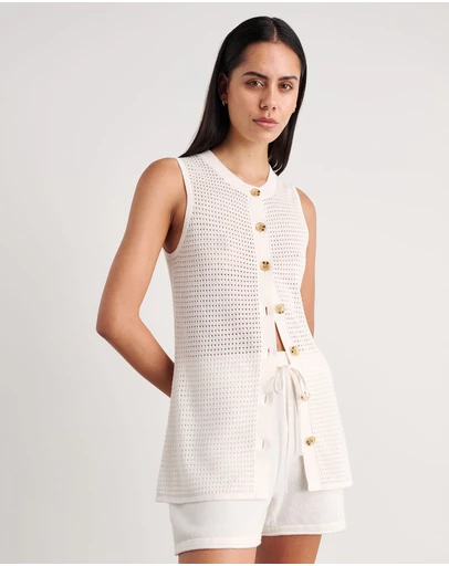 Jag - Brita Longline Knit Vest