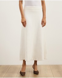 Atmos&Here - Katie Wool Blend Knitted Skirt