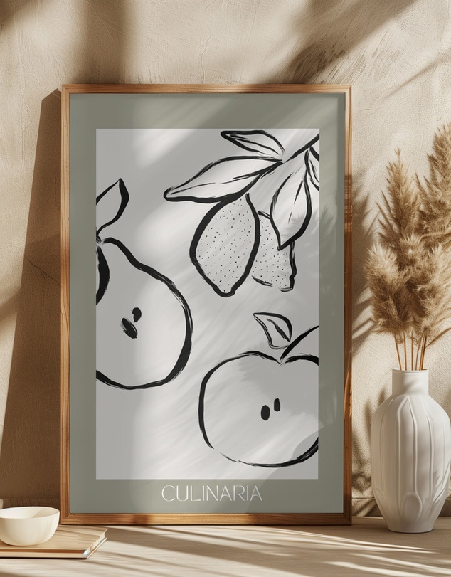 Olive et Oriel - Culinaria No01 by Treechild Art Print