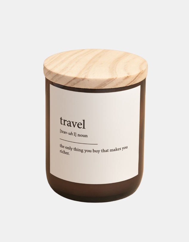 The Commonfolk Collective - Travel ~ Dictionary Meaning Candle