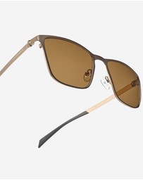 Hawkers Co - HAWKERS One Flex - Metallic Brown Coffee Sunglasses for Men and Women