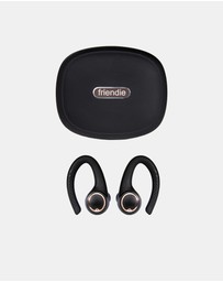 Friendie - AIR Active 2.0 Black and Rose Gold Sport Earbud (True Wireless In Ear Headphones)