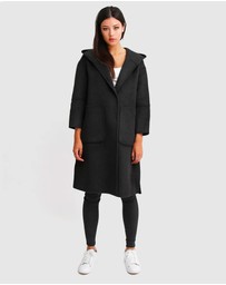 Belle & Bloom - Walk This Way Wool Blend Hooded Coat