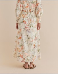 Amelius - Orangerie Bow Detail Maxi Skirt