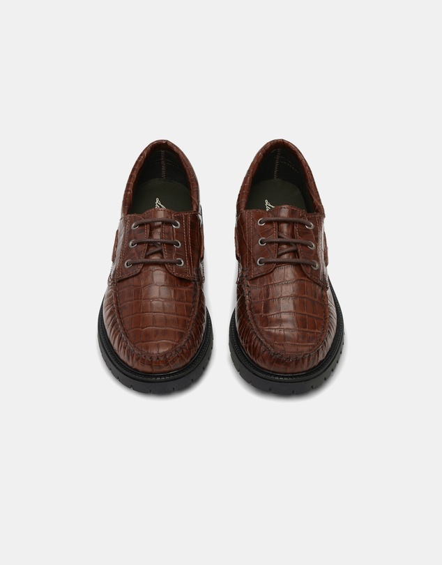 Les Deux - Taylor Croco Boat Shoes