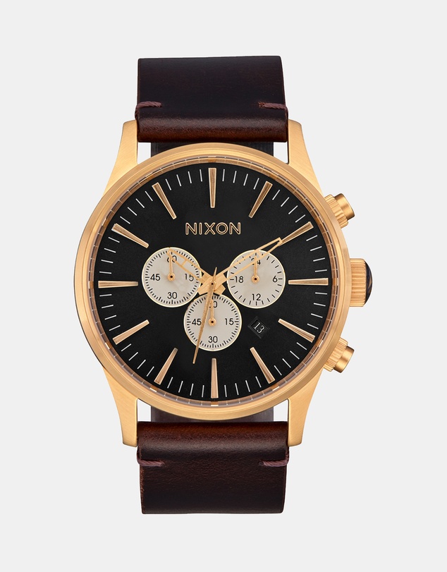 Nixon - Sentry Chrono Leather Watch
