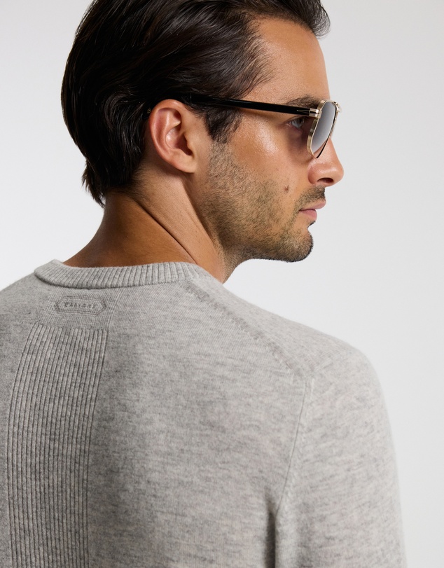 Calibre - Ultra Fine Merino Wool Sweater Silver