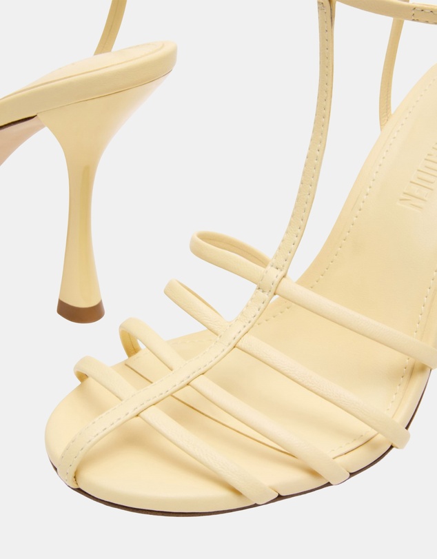 Steve Madden - Tildah Yellow Leather Heels