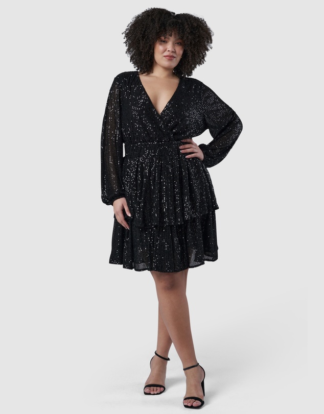 Pink Dusk by Curve Project - Night Out Sequin Dress