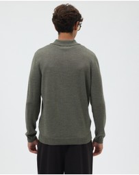 AERE - Merino Wool Knit Polo