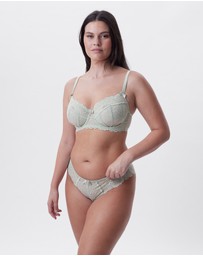 Bras N Things - Bethany Full Cup Underwire Bra - Light Green