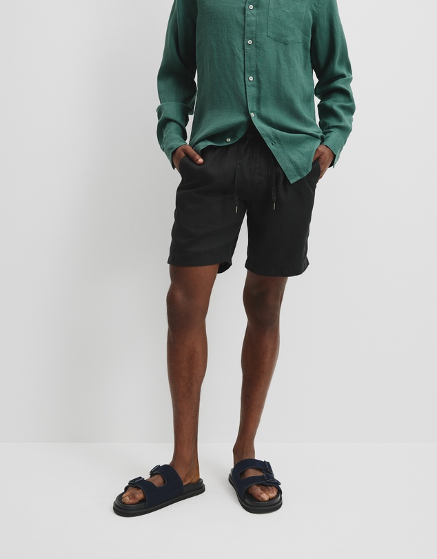 Country Road - Organically Grown Linen Drawcord Short