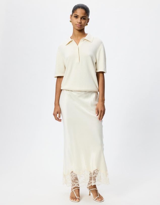 AERE - Alina Leather Strap Heels