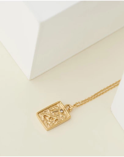 Carly Paiker - Sagittarius Star Sign Zodiac Tag Necklace