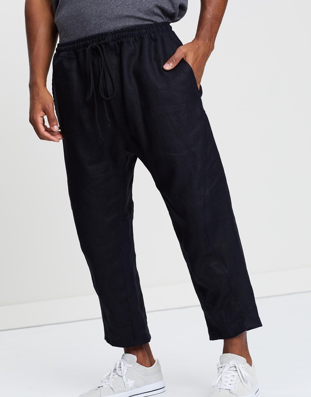 Surrounded By Ghosts - The Eskolaite Linen Drawstring Pants