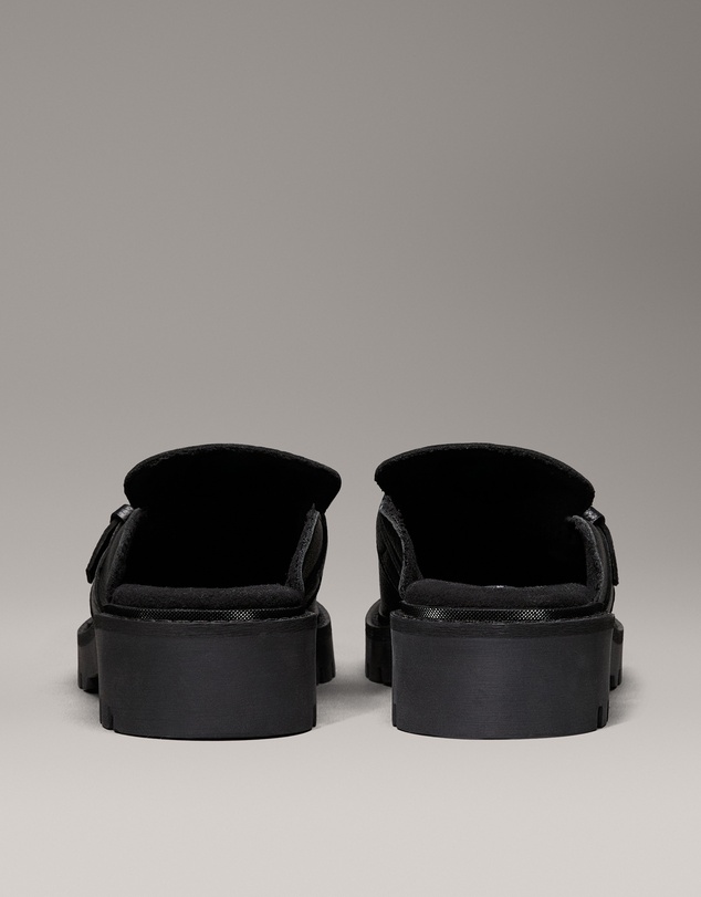 Calvin Klein - Leather Platform Mules