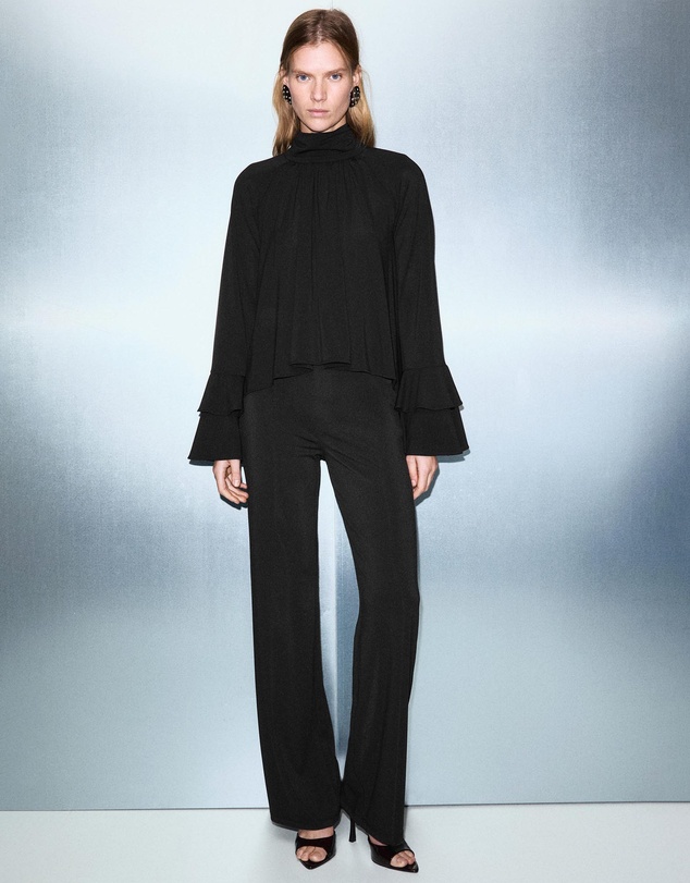 M.N.G - Straight-Fit Trousers With Elastic Waist
