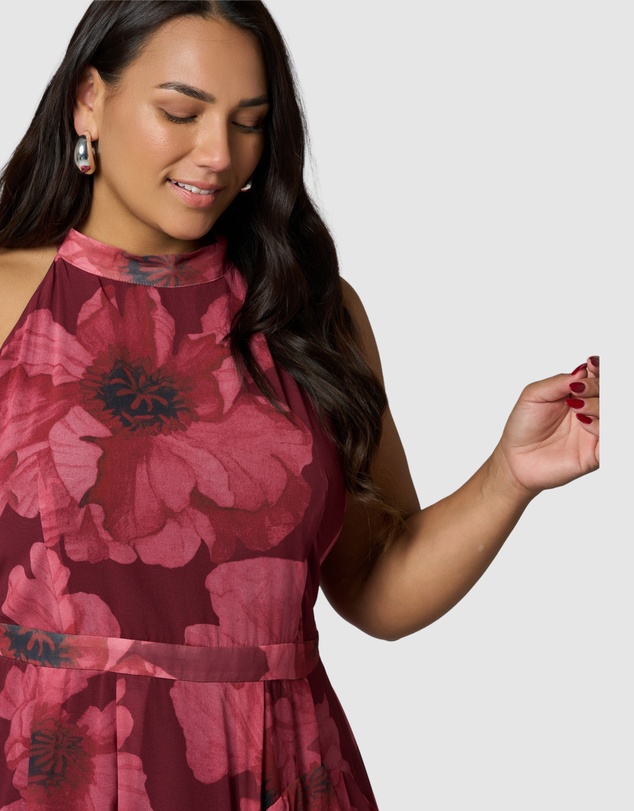 Pink Dusk by Curve Project - Kiss Kiss Maxi Dress