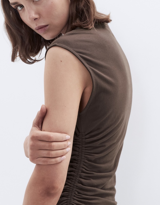 UNISON - Aus Cotton Ruched Top