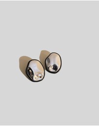 KAJA Clothing - Women's 925 Silver Needle Fashion Glod Earrings -Irregular earrings 2 pc