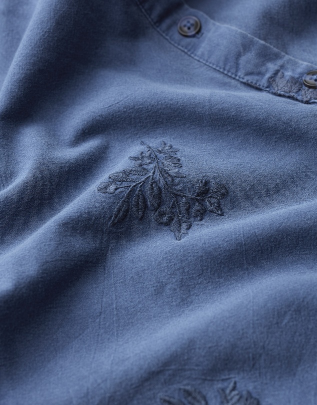 Seasalt - Seasalt Cornwall Blue Moor Grass A-Line Shirt