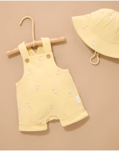 Purebaby - Broderie Overall- Kids-Babies