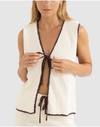 Rhythm - Adele Contrast Longline Knit Vest