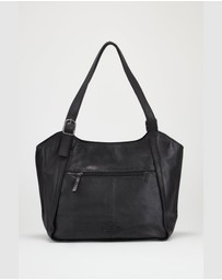 Evity - Maya Leather Buckle Tote Bag