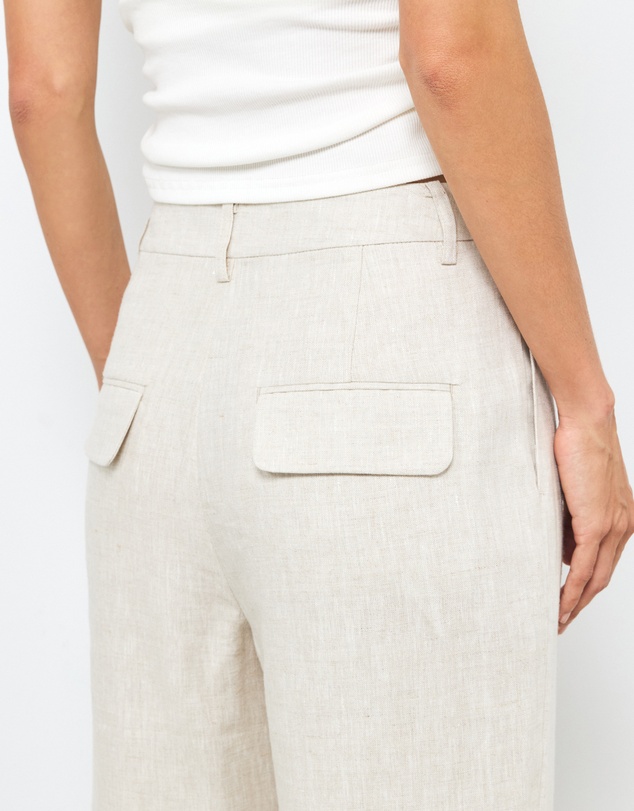 AERE - Straight Leg Linen Pants
