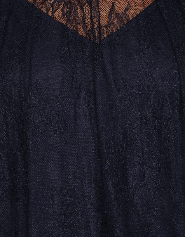 Petal & Pup - Duncan Sheer Lace Top - Midnight Navy