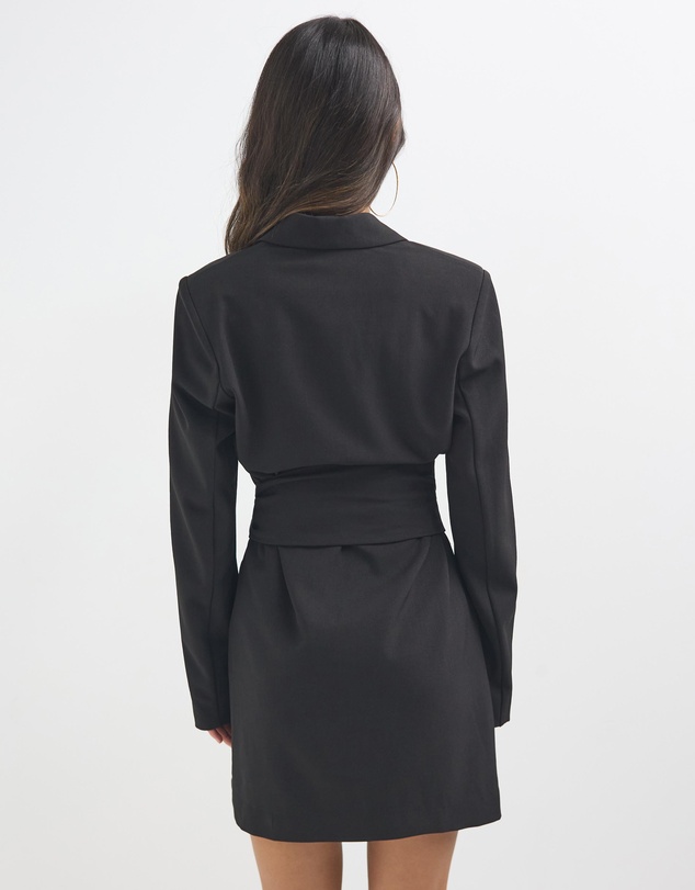 Dazie - Boss Babe Blazer Tailored Wrap Mini Dress