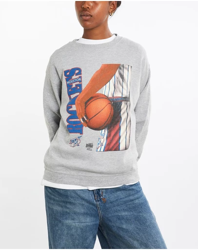Vintage by The Real Deal - Pre Loved - Vintage 90s NBA Houston Rockets Sweatshirt