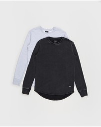 Silent Theory - Curved Hem Crew 2-Pack