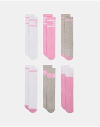 Nike - 6-Pack Cushioned Crew Socks - Teens
