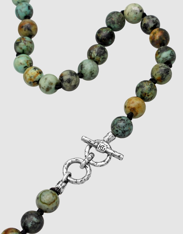 Haze & Glory - ICONIC EXCLUSIVE - Necklace Men Turquoise Beads 925 Sterling Silver