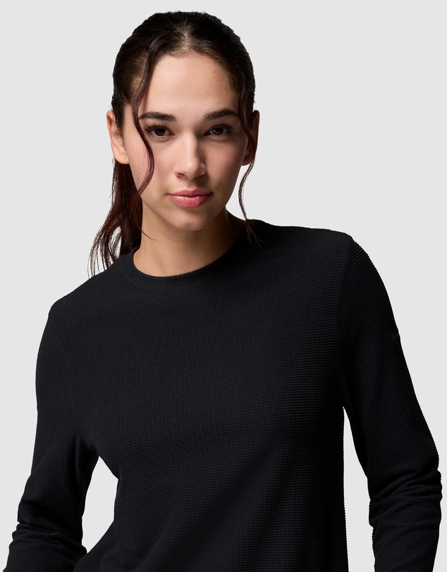 Columbia - Brea Falls Grid Crew LS Top