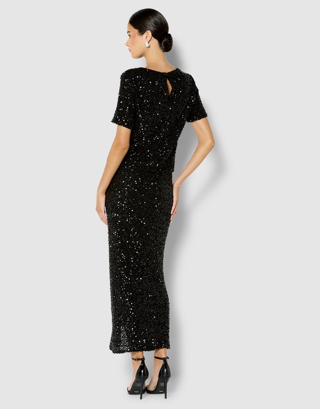 Montique - Livia Stretch Sequin Skirt