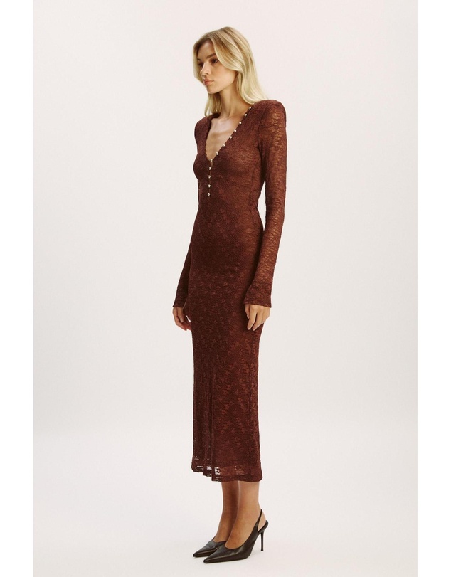 Bardot - Zenia Long Sleeve Midi Dress