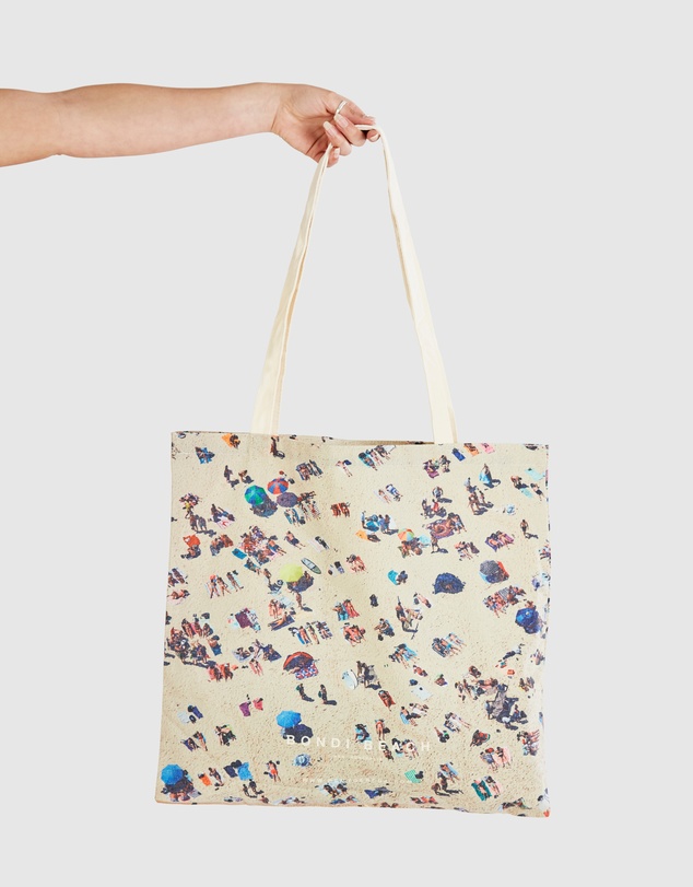 Remy Gerega - Bondi Crowd Cotton Tote Bag